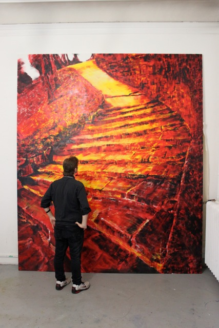 Shows myself standing in from of the behemoth, Sojourn.