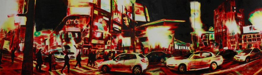 oil on canvas (polyptych) 5.25ft x 18ft 2013