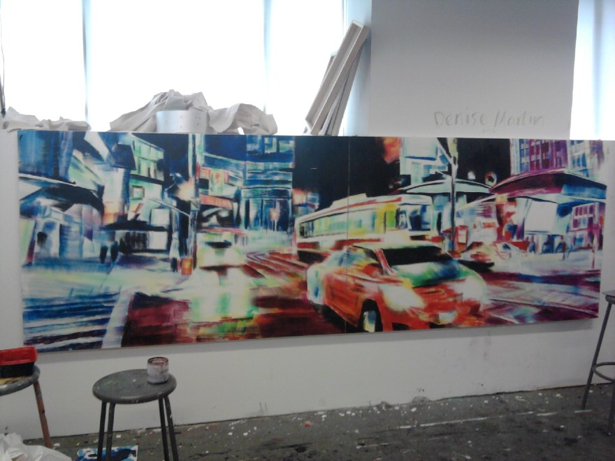 oil on canvas (diptych) 4ft x 12ft 2013